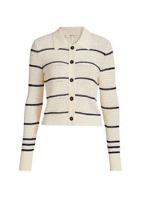 The Striped Shrunken Cardigan