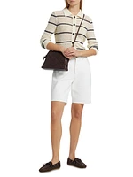 The Striped Shrunken Cardigan