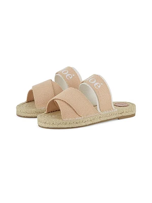 Little Girl's & Logo Espadrille Sandals
