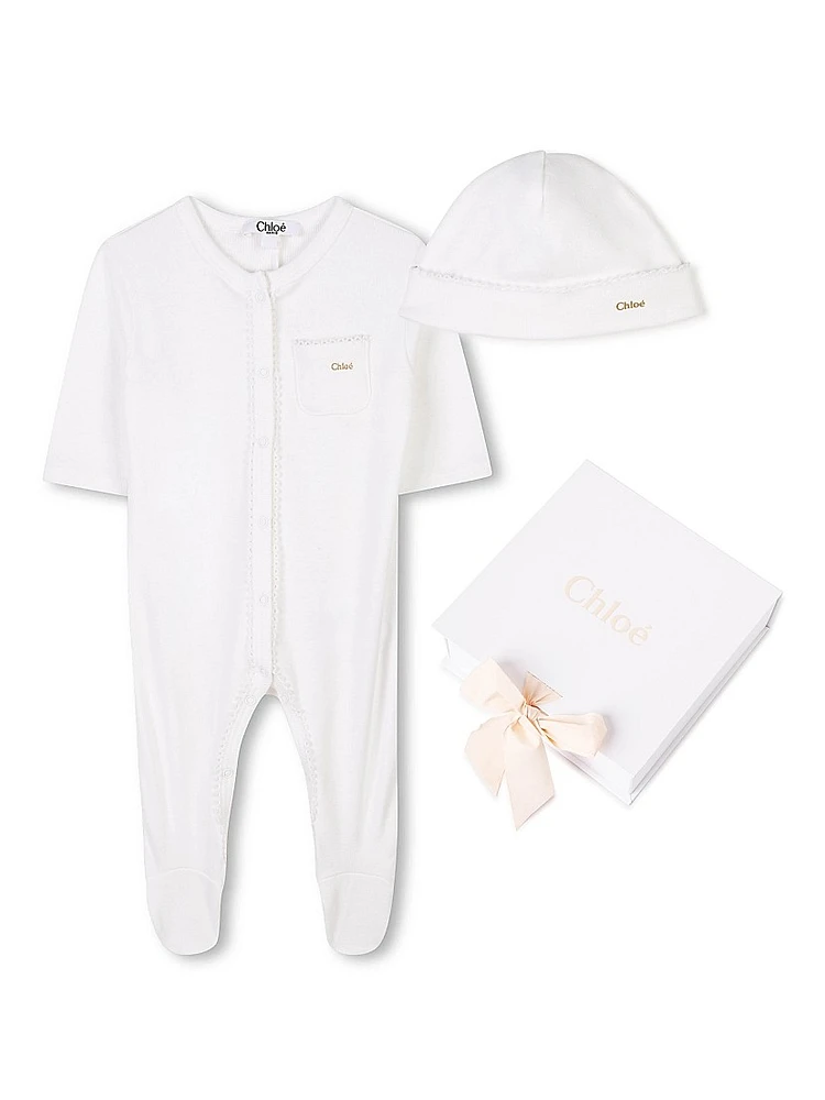 Baby's Beanie & Footie Set