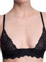 Peony Lace Plunge Unlined Underwire Bra