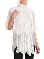 Silk High Neck Blouse