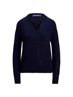 Silk V-Neck Sweater