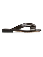 Interwoven Leather Flat Sandals