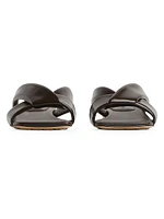 Interwoven Leather Flat Sandals