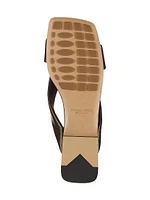 Interwoven Leather Flat Sandals