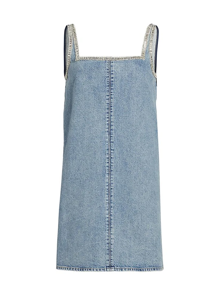 Jayde Embellished Denim Minidress