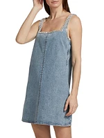 Jayde Embellished Denim Minidress
