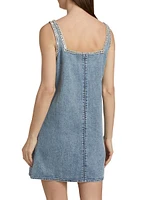 Jayde Embellished Denim Minidress