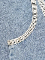 Jayde Embellished Denim Minidress