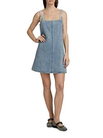 Jayde Embellished Denim Minidress