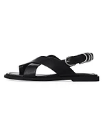 Gia Leather Toe Loop Sandals