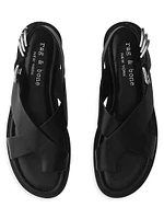 Gia Leather Toe Loop Sandals