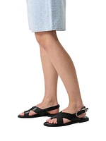 Gia Leather Toe Loop Sandals