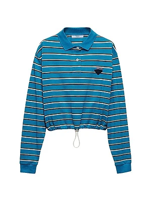 Striped Piqué Polo Shirt