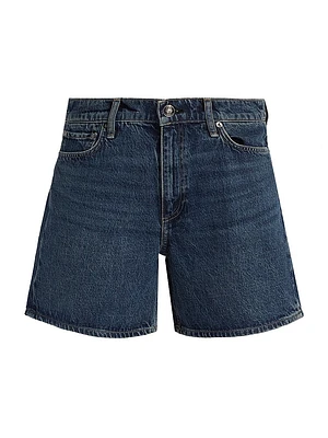 Kaia Mid-Rise Denim Shorts