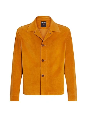 Leather Blouson Jacket