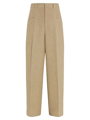 Mélange Linen Pants