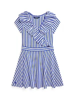Girl's Striped A-Line Dress