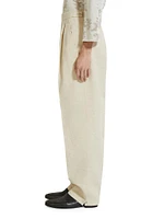 Linen and Silk Blend Pants