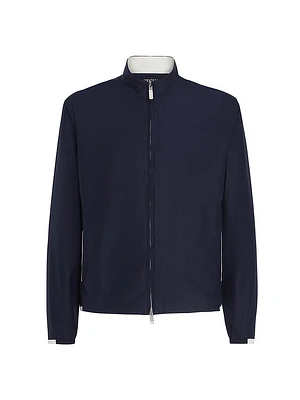 Silk Blouson Jacket
