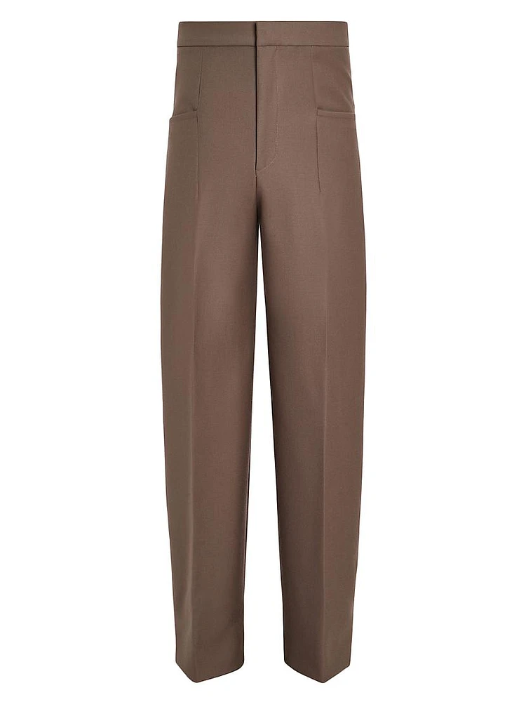 Silk and Wool Pants