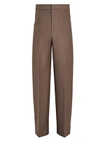 Silk and Wool Pants