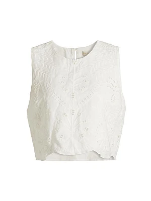 Davis Eyelet Shell Top