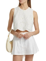 Davis Eyelet Shell Top