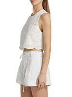 Davis Eyelet Shell Top