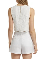Davis Eyelet Shell Top