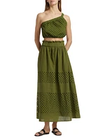 Giselle Eyelet Mesh Top