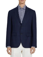 Prince of Wales Wool Blazer