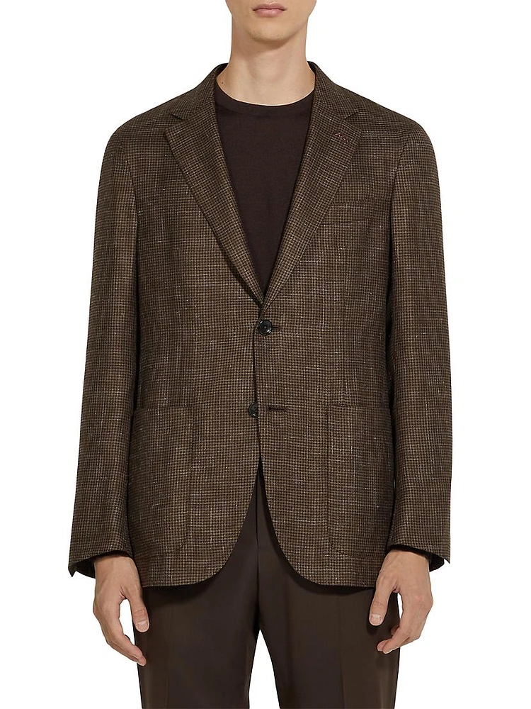 Cashmere Silk Linen Blazer