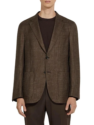 Cashmere Silk Linen Blazer
