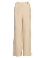 Howard Linen Straight-Leg Pants