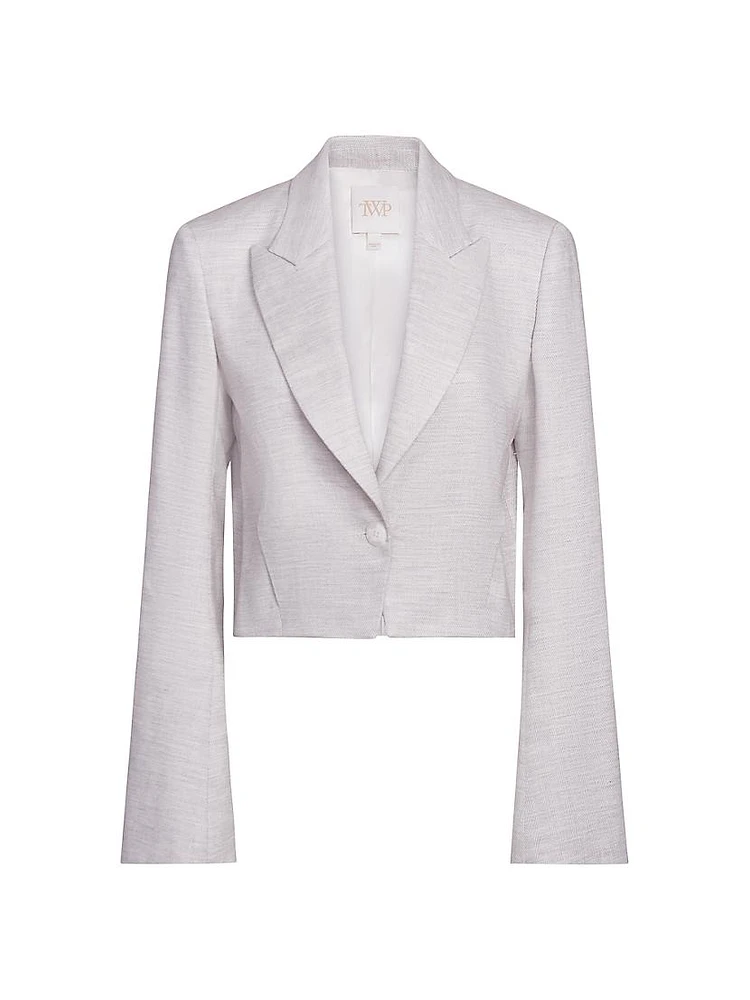 Pleat Placket Blazer