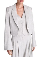 Pleat Placket Blazer