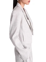 Pleat Placket Blazer
