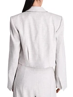 Pleat Placket Blazer