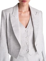 Pleat Placket Blazer
