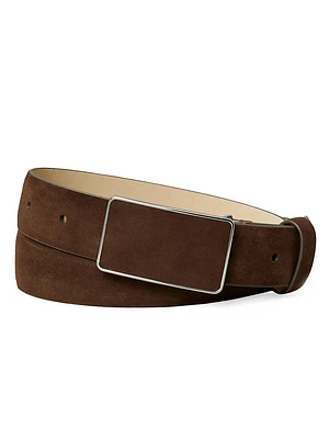 Suede Plate Belt