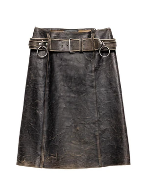 Leather Miniskirt