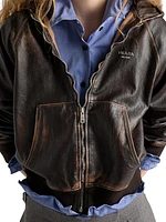 Nappa Leather Hoodie Jacket