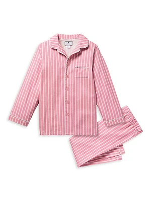 Baby Girl's, Little Girl's & Striped Heart Twill Pajama Set