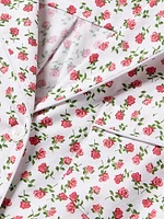 Baby Girl's Rose Print Shorts Pajama Set