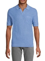 Mesh-Knit Performance Polo Shirt