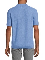 Mesh-Knit Performance Polo Shirt