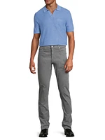 Mesh-Knit Performance Polo Shirt