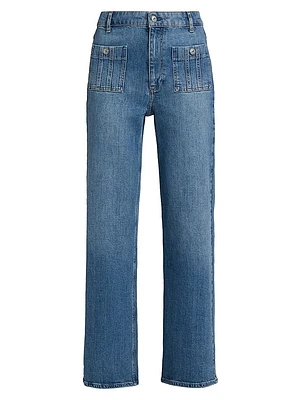 Anessa High-Rise Wide-Leg Jeans
